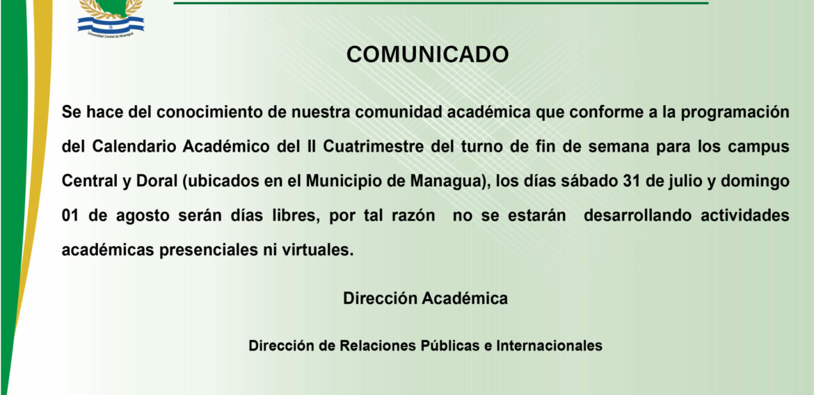 Comunicado