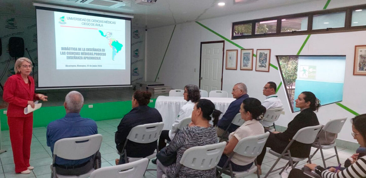 Inicio del Curso en Educación Médica en la Universidad Central de Nicaragua (UCN) con la Colaboración de la Universidad de Ciencias Médicas de Ciego de Ávila, Cuba