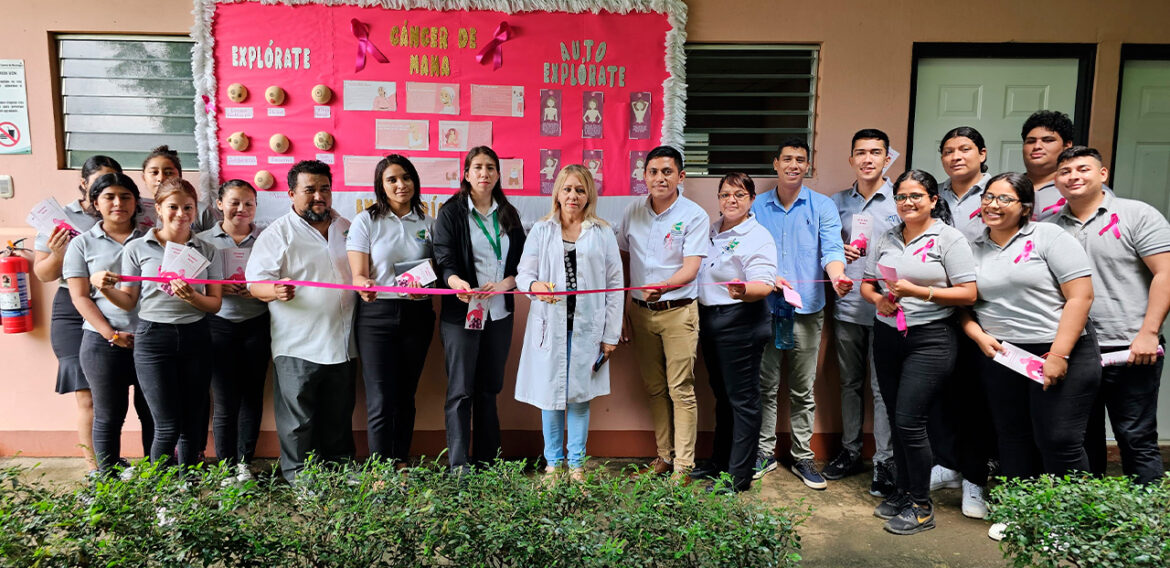 Universidad Central de Nicaragua, Sede Doral, Inaugura Mural de Sensibilización en la Lucha contra el Cáncer de Mama